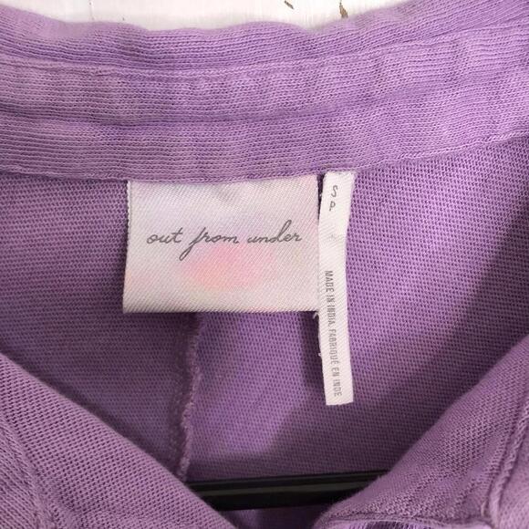 Urban Outfitters Shirt Womens S Colorblock Purple Gauze Button Up Casual - Picture 5 of 8